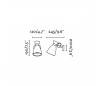 Appliques Faro RETRO Appliques rouge E14 MAX 20W