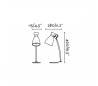 Lampes Faro RETRO Lampes de bureaux rouge 1xE14 20W