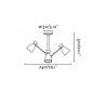 Plafonniers Faro RETRO Plafonniers vert 3xE14 MAX 20W