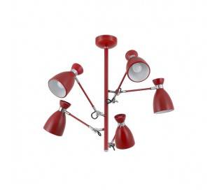 Plafonniers Faro RETRO Plafonniers rouge 5L E14 40W