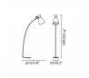 Lampes Faro RETRO Lampadaires beige 1xE14 20W