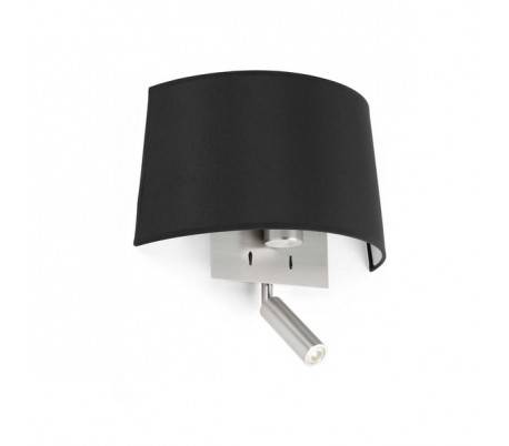 Appliques Faro VOLTA Appliques noirs E27 avec lecteur LED 2700K