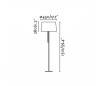Lampes Faro VOLTA Lampadaires blancs E27 20W 2700K