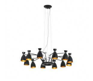 Suspensions Faro RETRO Suspensions noirs/or 12L E14 MAX 20W