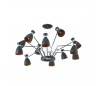 Suspensions Faro RETRO Suspensions noirs/or 12L E14 MAX 20W