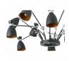 Suspensions Faro RETRO Suspensions noirs/or 12L E14 MAX 20W