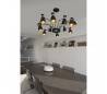 Suspensions Faro RETRO Suspensions 12 L noirs/or satiné E14 MAX 20