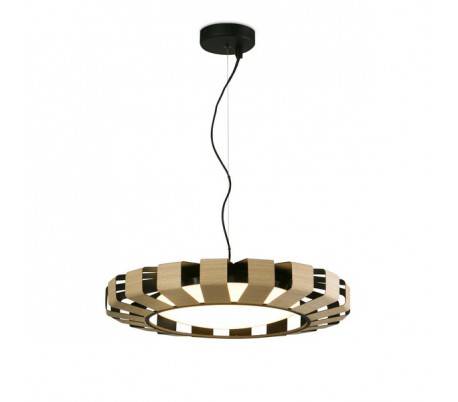 Suspensions Faro PAULINE Suspensions LED 24W bois 2700K regulable