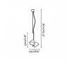 Suspensions Faro FLASH Suspensions noirs 2 lumières LED 10W