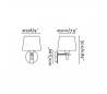 Appliques Faro FUSTA Appliques blancs E27 20W