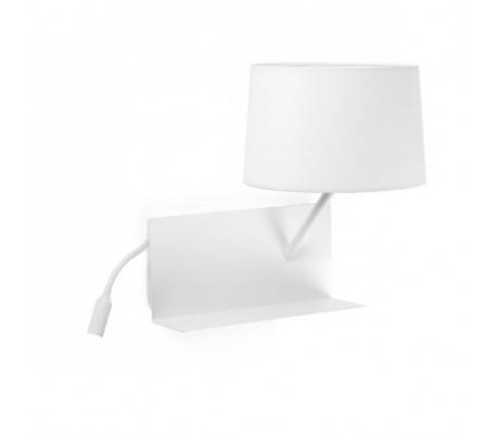 Appliques Faro HANDY Appliques blancs droite 1XE27 20W USB LED 3W
