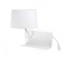 Appliques Faro HANDY Appliques blancs gauche 1XE27 20W USB LED 3W