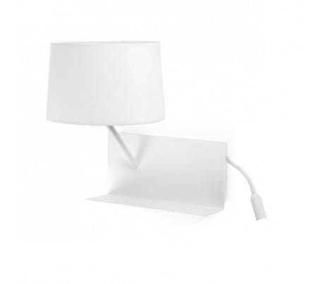 Appliques Faro HANDY Appliques blancs gauche 1XE27 20W USB LED 3W