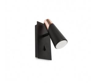 Appliques Faro LAO Appliques noirs/cuivre LED 4,5W 3000K