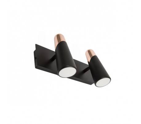 Appliques Faro LAO Appliques noirs/cuivre 2 X LED 4,5W 3000K