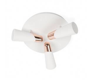 Plafonniers Faro LAO Plafonniers blancs/cuivre LED 3 X 4,5W 3000K
