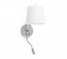 Appliques Faro BERNI Appliques nickel satiné avec lecteur E27 20W L