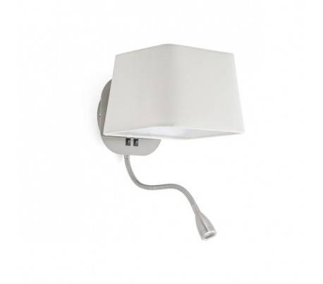 Appliques Faro SWEET Appliques nickel P. blancs avec lecteur LED