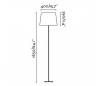 Lampes Faro SWEET Lampadaires nickel P. blancs E27 20W