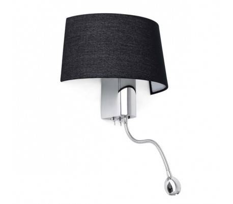 Appliques Faro HOTEL Appliques noirs 1E27 avec lecteur LED