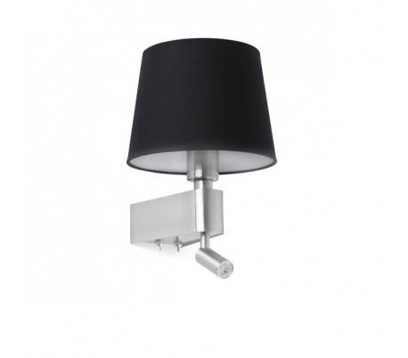 Appliques Faro ROOM Appliques noirs 1X E27 20W +LECTOR LED 3W 3000K