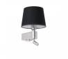 Appliques Faro ROOM Appliques noirs 1X E27 20W +LECTOR LED 3W 3000K