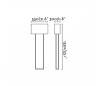 Lampes Faro VESPER Lampadaires blancs 2XE27 20W