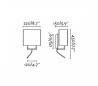 Appliques Faro VESPER Appliques marrón E14 20W LECTOR LED