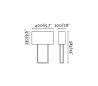 Lampes Faro VESPER Lampes de bureaux marrón E27 20W