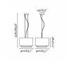 Suspensions Faro VESPER Suspensions marrón 40 CM 3XE27 20W