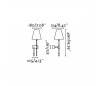 Appliques Faro SABANA Appliques droite nickel E27 LECTOR LED