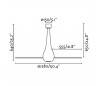 Ventilateurs de plafond Faro ETERFAN Ø128 CMS rouge brillant Pales transparent