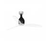 Ventilateurs de plafond Faro MINI ETERFAN Ø128 CMS noirs brillant Pales transparent
